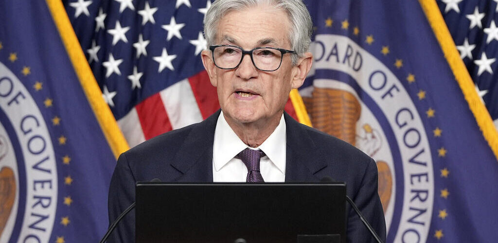 Federal Reserve Board Chairman Jerome Powell speaks during a news conference at the Federal Reserve, Wednesday, Dec. 18, 2024, in Washington. (AP Photo/Jacquelyn Martin)