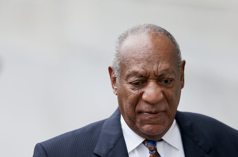 Bill Cosby arrives for sentencing in his sexual assault trial at the Montgomery County Courthouse in Norristown in 2018.